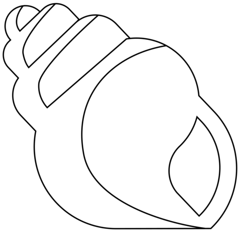 Spiral Shell Emoji Coloring Page